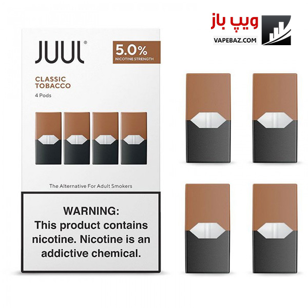 یک بسته پاد جوول JUUL pods Tobacco Classic